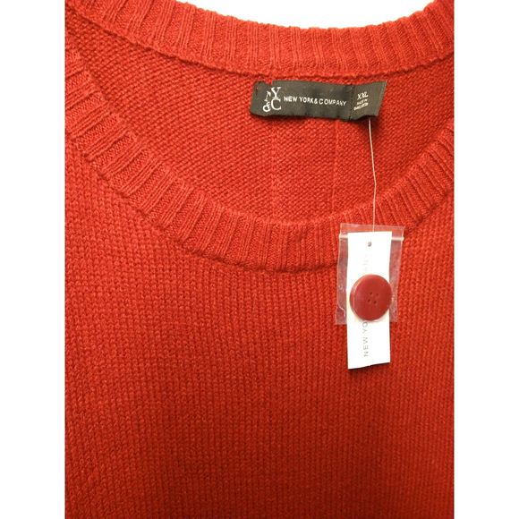 NWT Essential Button Back Red Sweater Dress Size XXL - Picture 5 of 10
